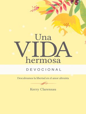 cover image of Una vida hermosa Devocional